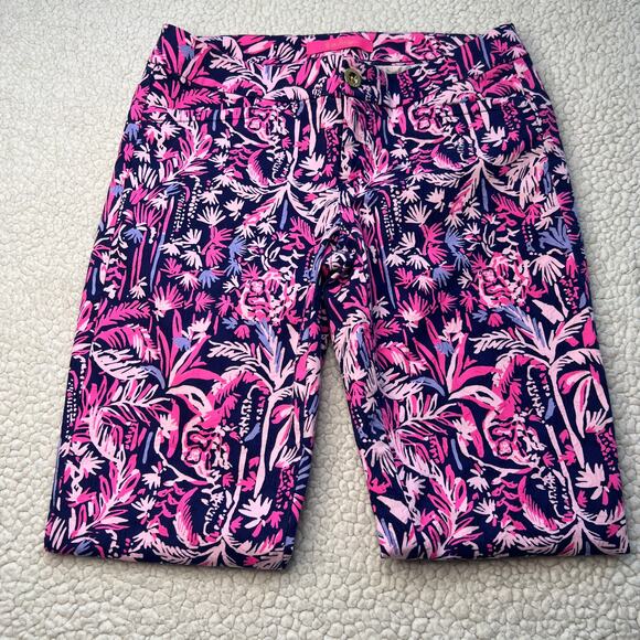 Lilly Pulitzer Kelly Skinny Ankle Pant Palm Swing Of Things 0 - Picture 2 of 10